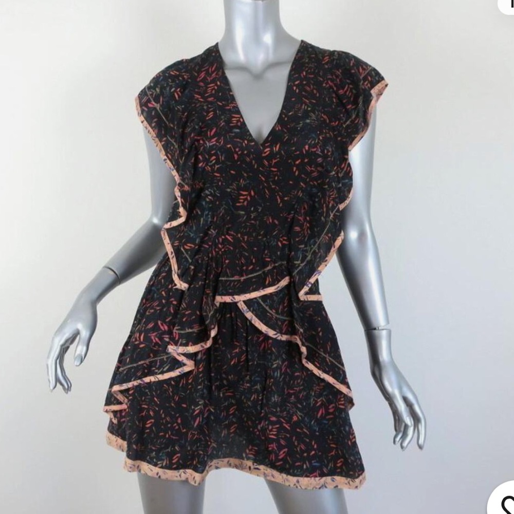 IRO Jicka 100% Silk Georgette Mini Dress